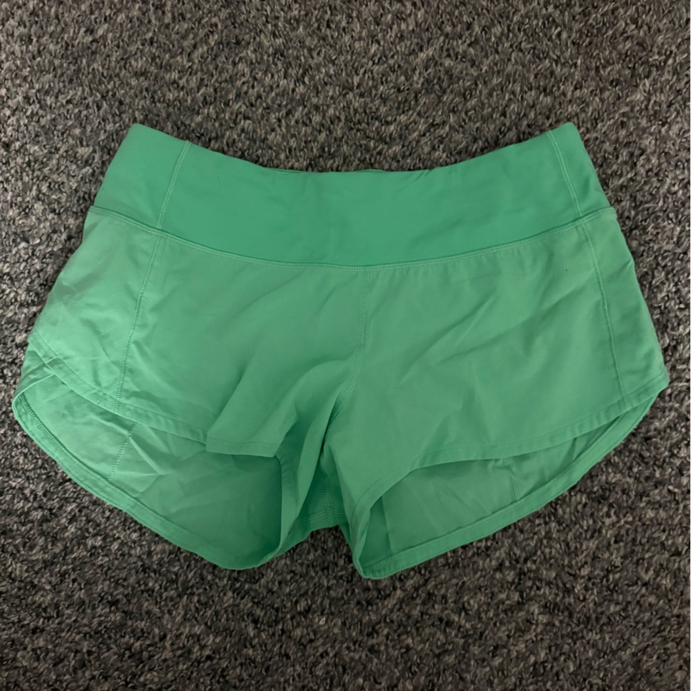 lululemon Vibrant Green Athletic Shorts